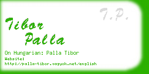 tibor palla business card